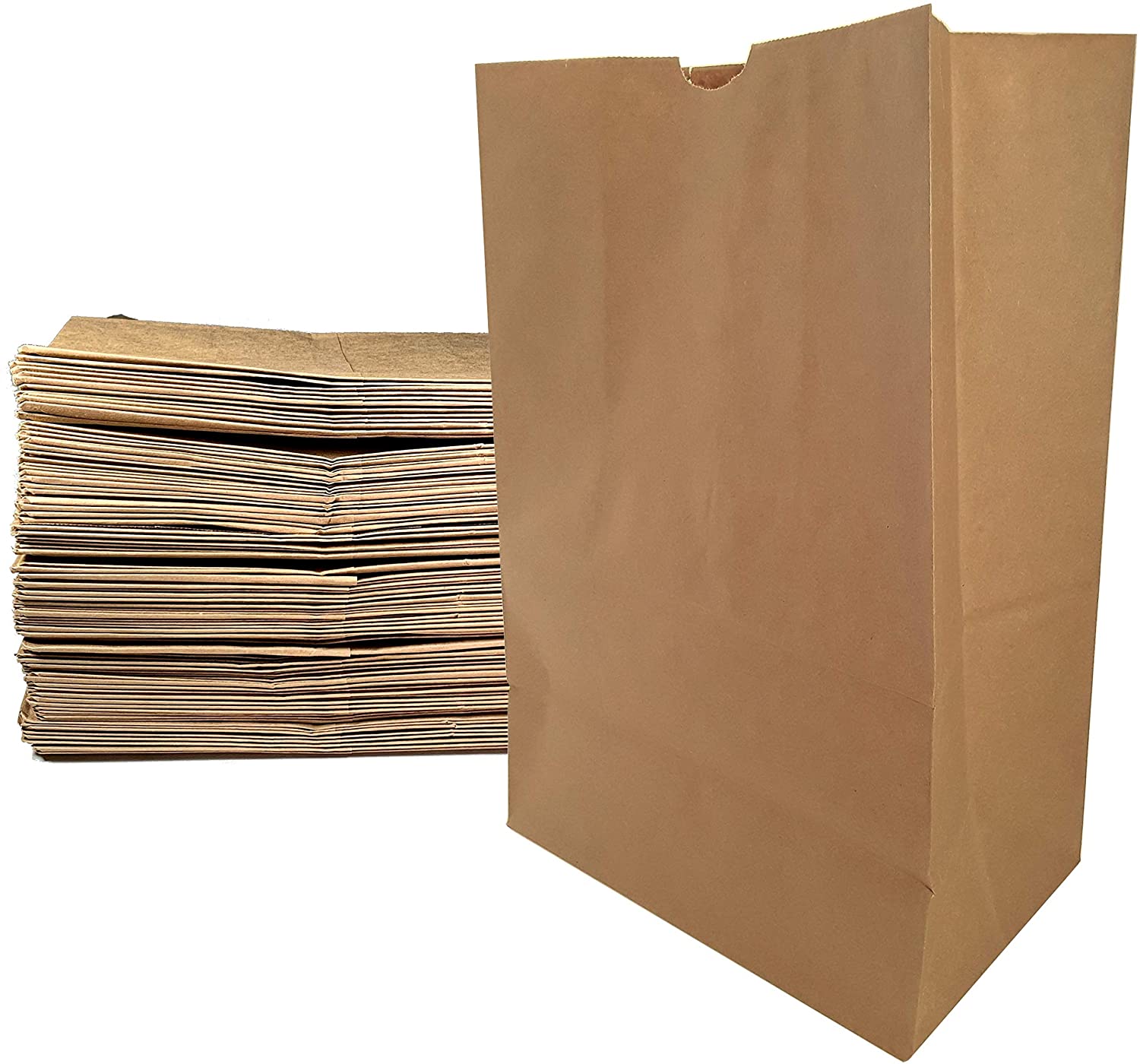 No autorizado Preguntarse Instalar en pc Bolsas de papel grandes para viveres, 17"x12" x 50 unidades color marrón  Kraft, bolsa resistente, peso 57 libras. - DISTRIBUIDORA JH